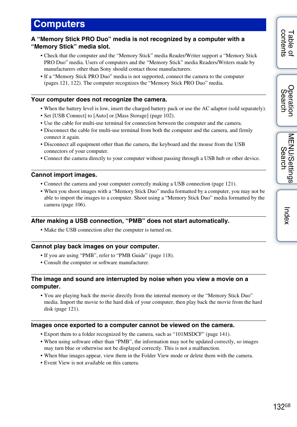 Computers | Sony DSC-TX1 User Manual | Page 132 / 150