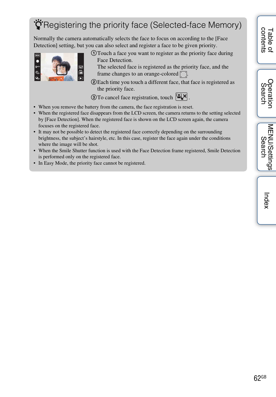 Sony DSC-TX1 User Manual | Page 62 / 150