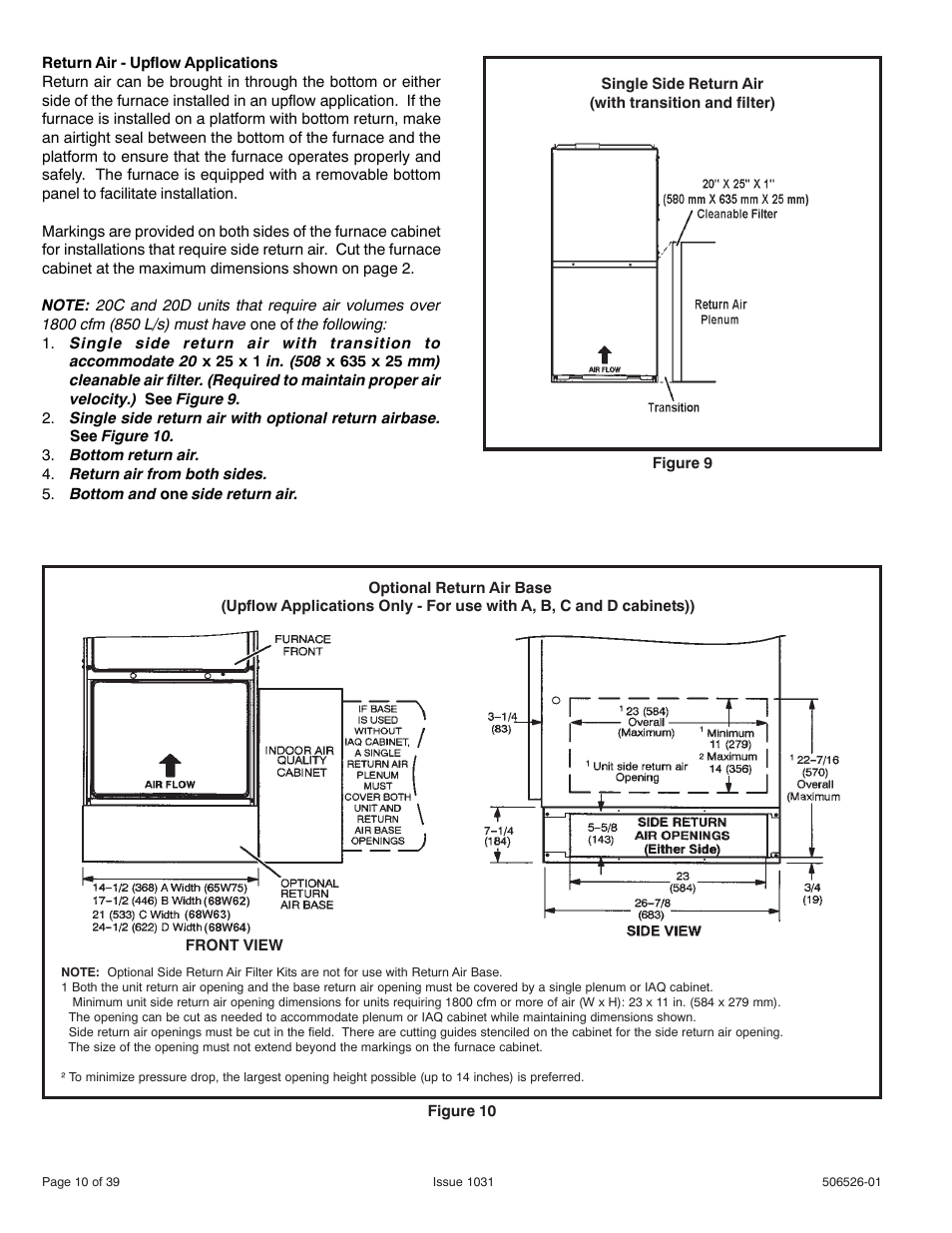 Allied Air Enterprises 80G1UH User Manual | Page 10 / 39