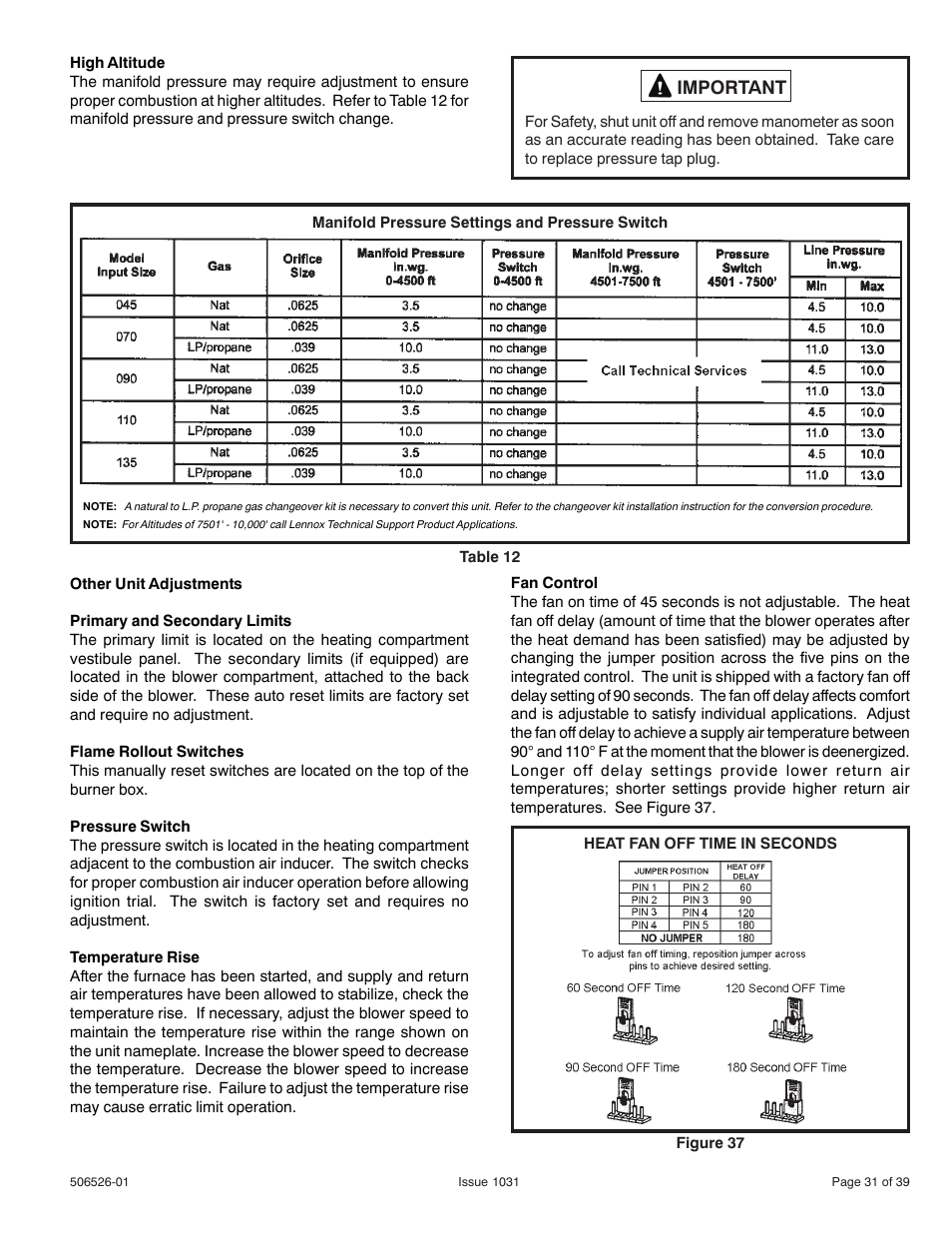 Allied Air Enterprises 80G1UH User Manual | Page 31 / 39