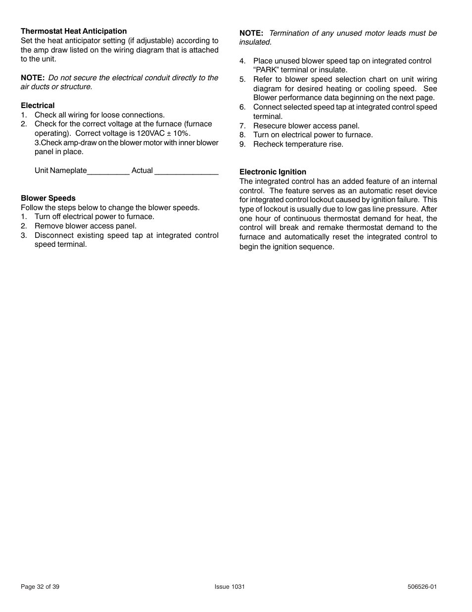 Allied Air Enterprises 80G1UH User Manual | Page 32 / 39
