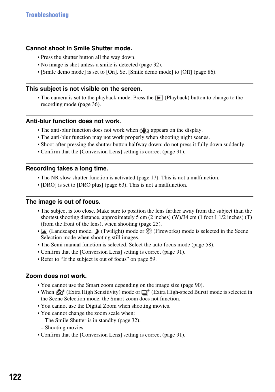 Sony DSC-W300 User Manual | Page 122 / 145