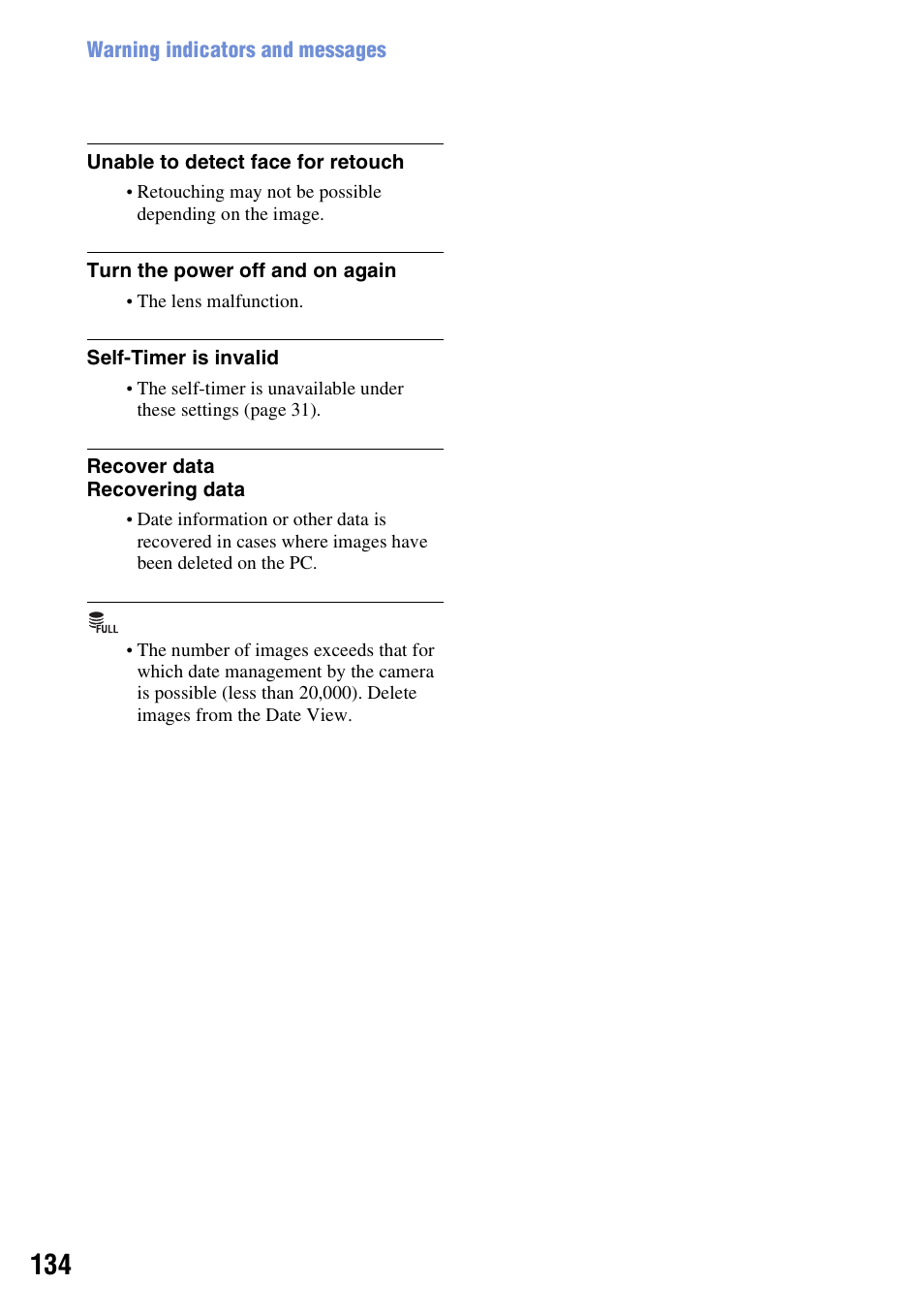 Sony DSC-W300 User Manual | Page 134 / 145
