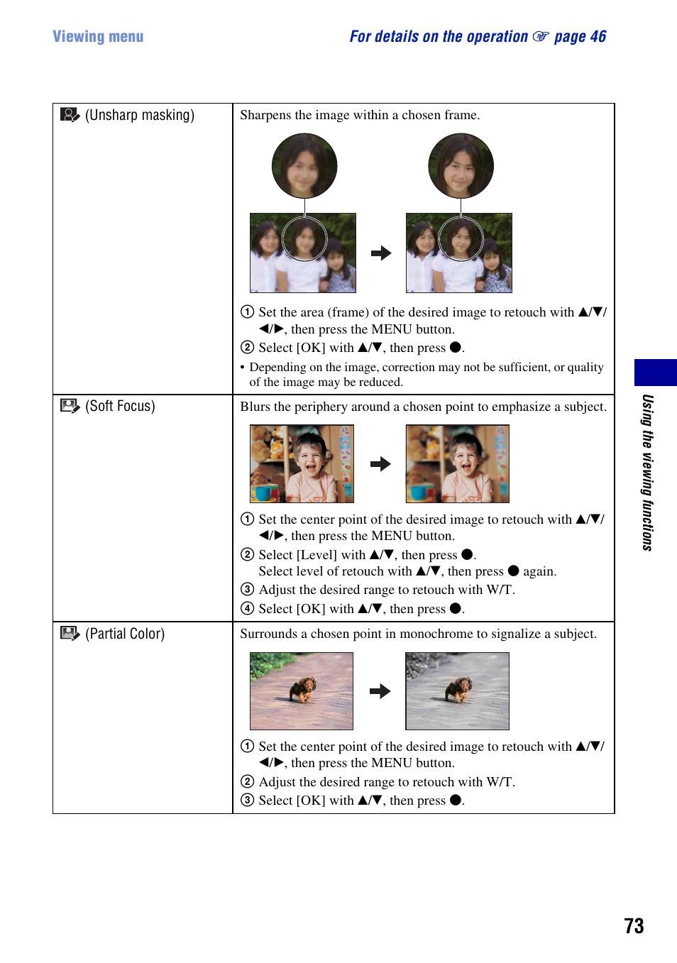 Sony DSC-W300 User Manual | Page 73 / 145