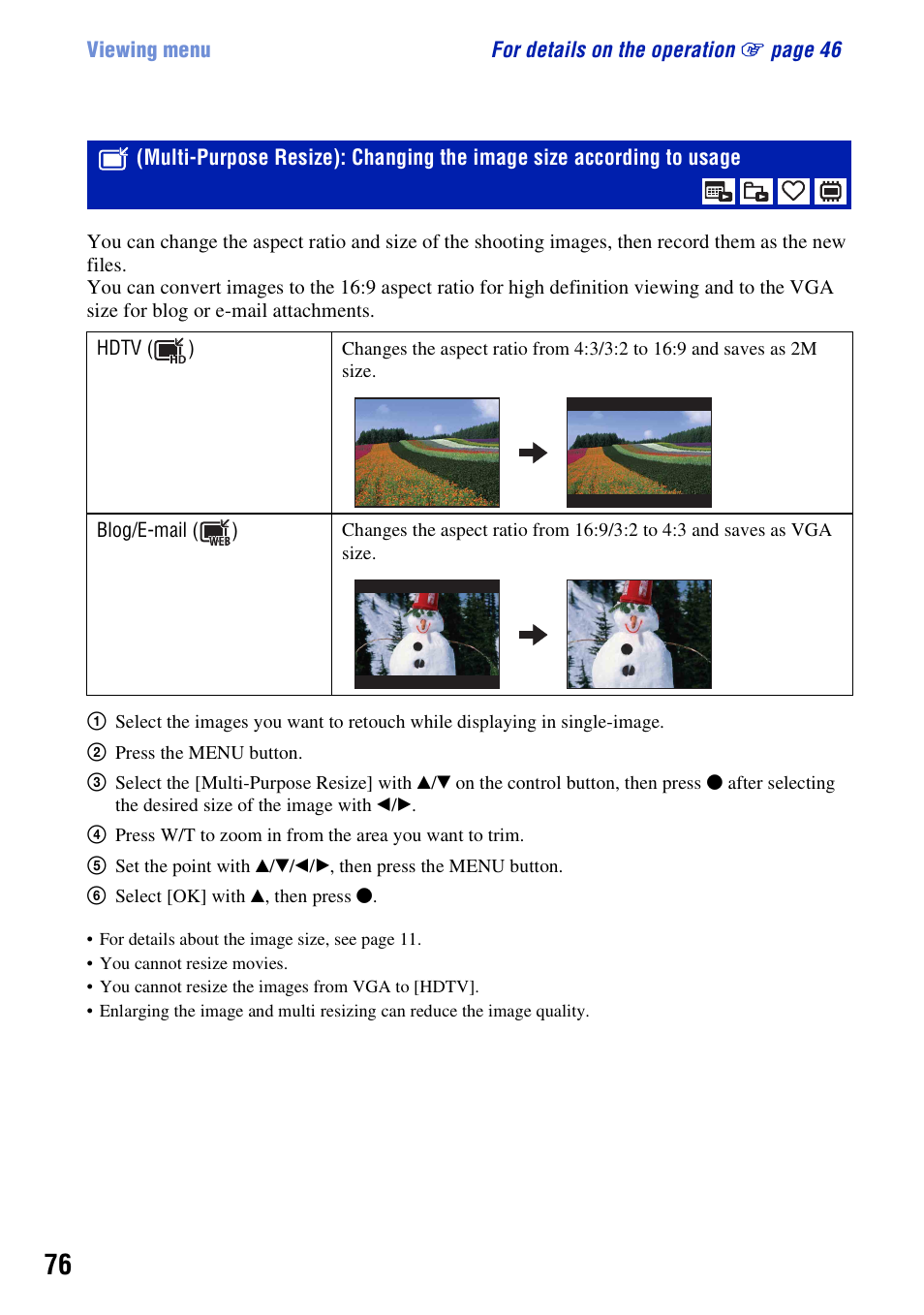 Sony DSC-W300 User Manual | Page 76 / 145