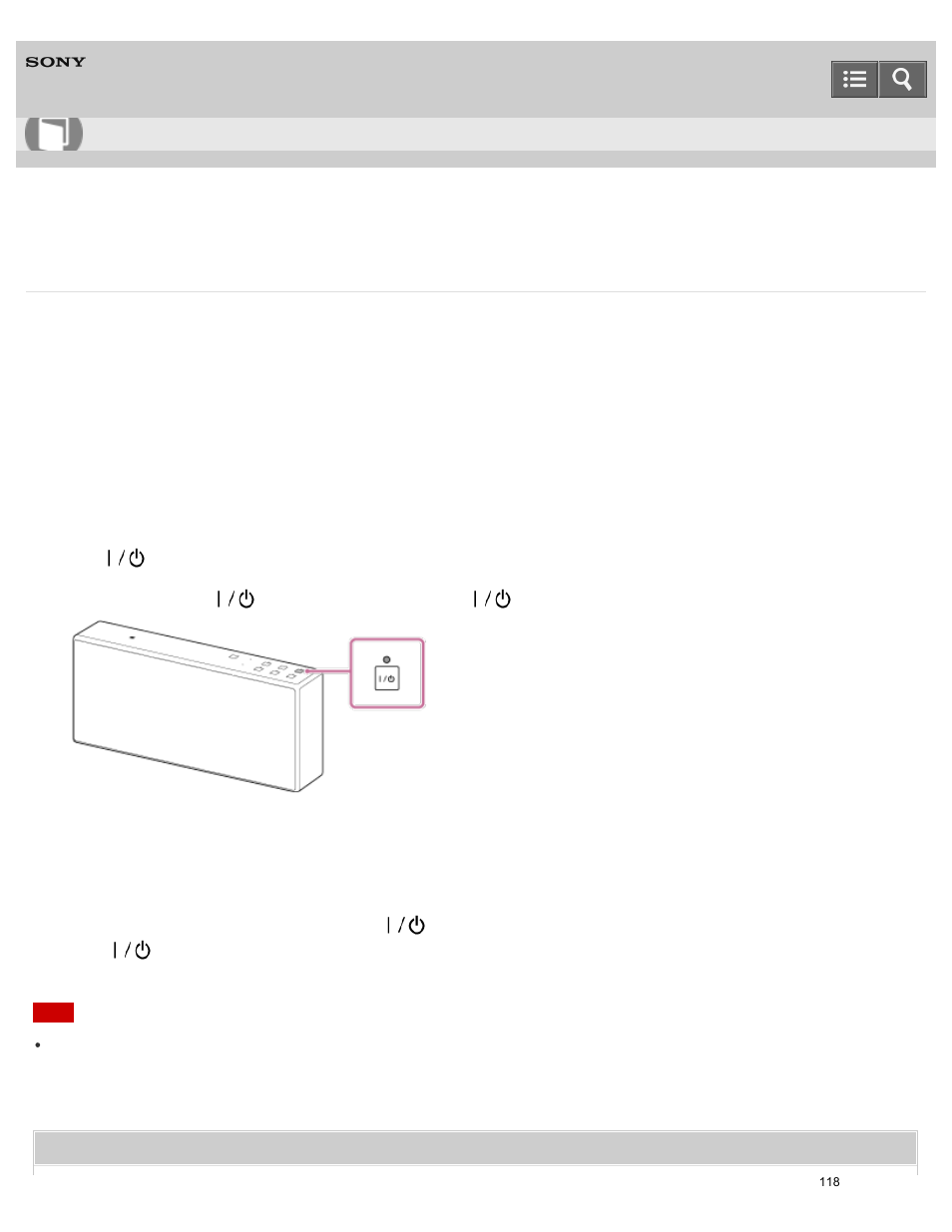 Using the bluetooth/network standby function, Help guide | Sony SRS-X7 User Manual | Page 130 / 287