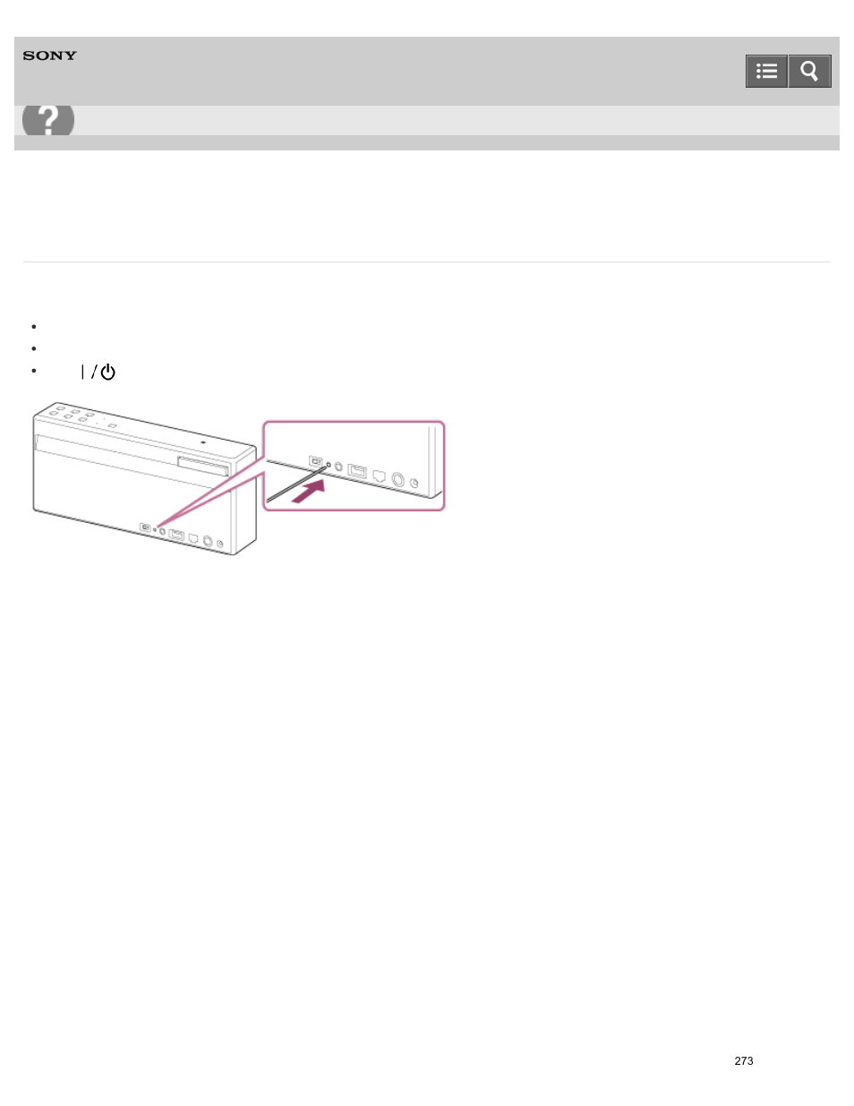 Using the reset button, Help guide | Sony SRS-X7 User Manual | Page 285 / 287