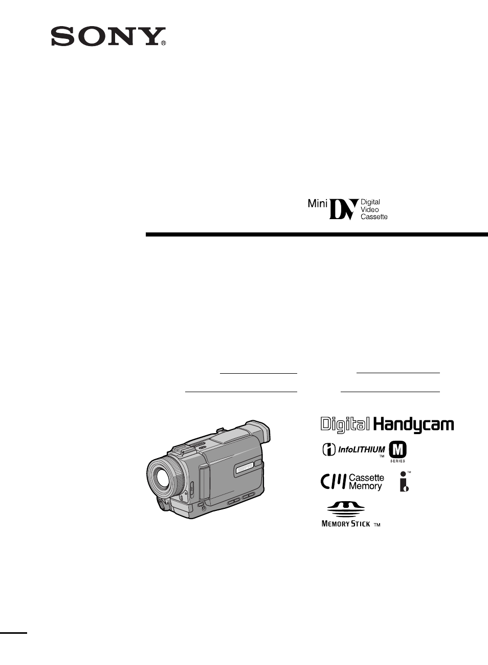 Sony DCR-TRV20 User Manual | 152 pages