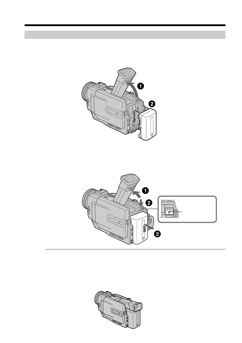 Step 1 preparing the power supply, Installing the battery pack | Sony DCR-TRV20 User Manual | Page 10 / 152