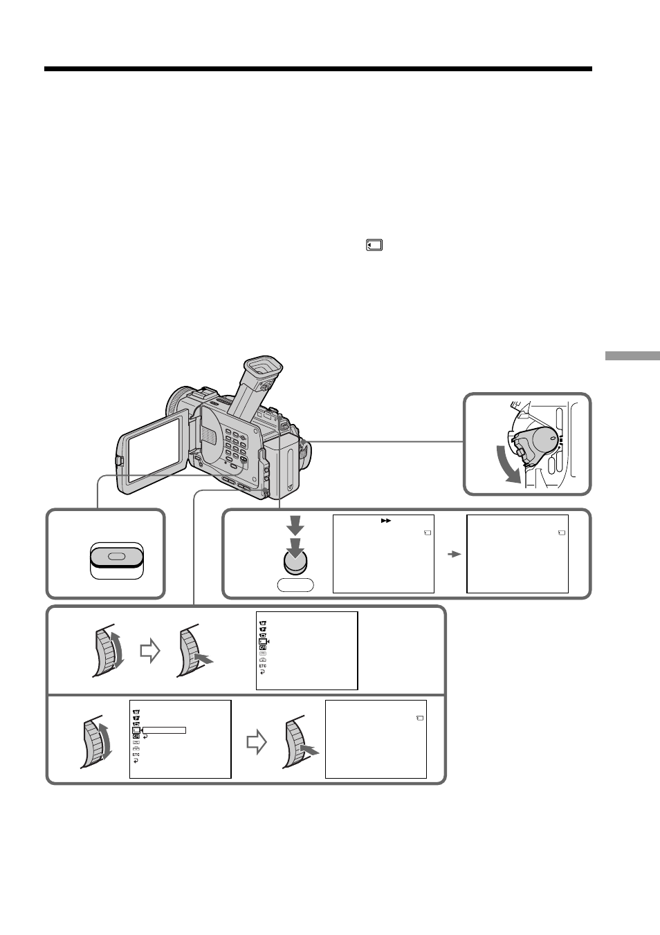 Copying still images from a mini dv, Tape – photo save, Dcr-trv11/trv20 only | Menu | Sony DCR-TRV20 User Manual | Page 111 / 152