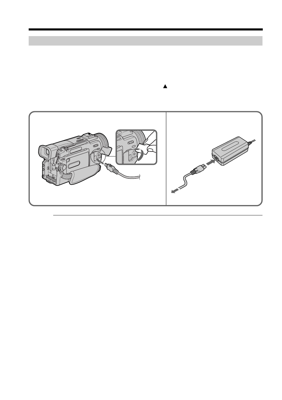 Connecting to a wall outlet | Sony DCR-TRV20 User Manual | Page 14 / 152