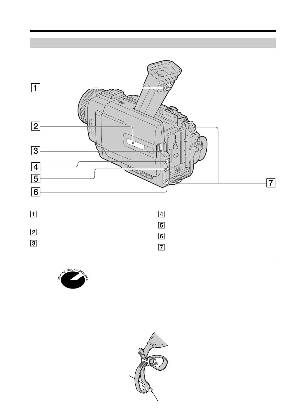 Quick reference, Identifying the parts and controls | Sony DCR-TRV20 User Manual | Page 144 / 152