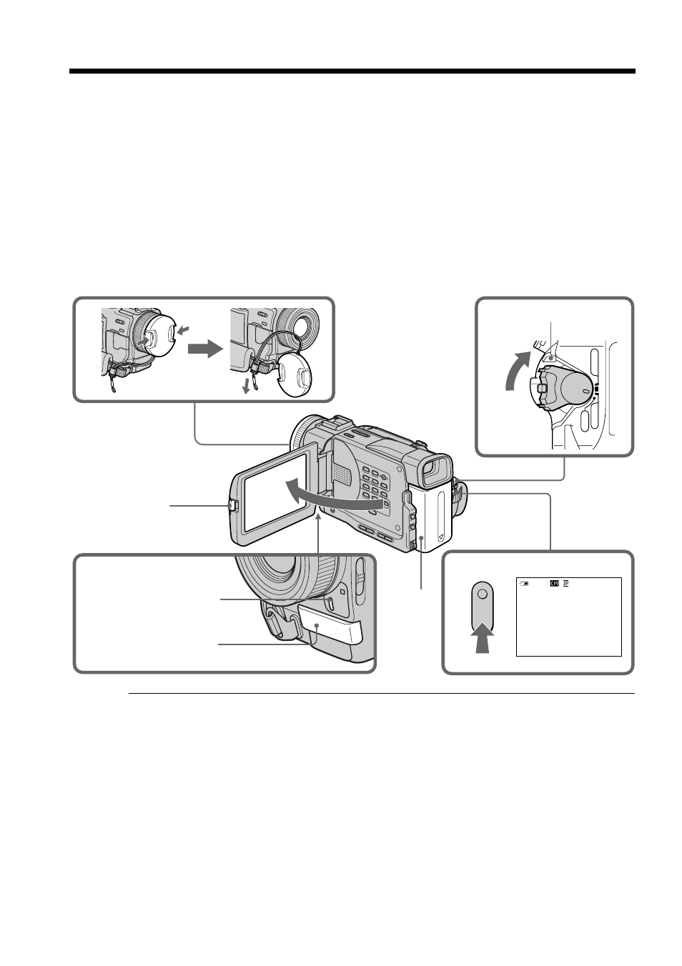 Recording – basics, Recording a picture | Sony DCR-TRV20 User Manual | Page 16 / 152