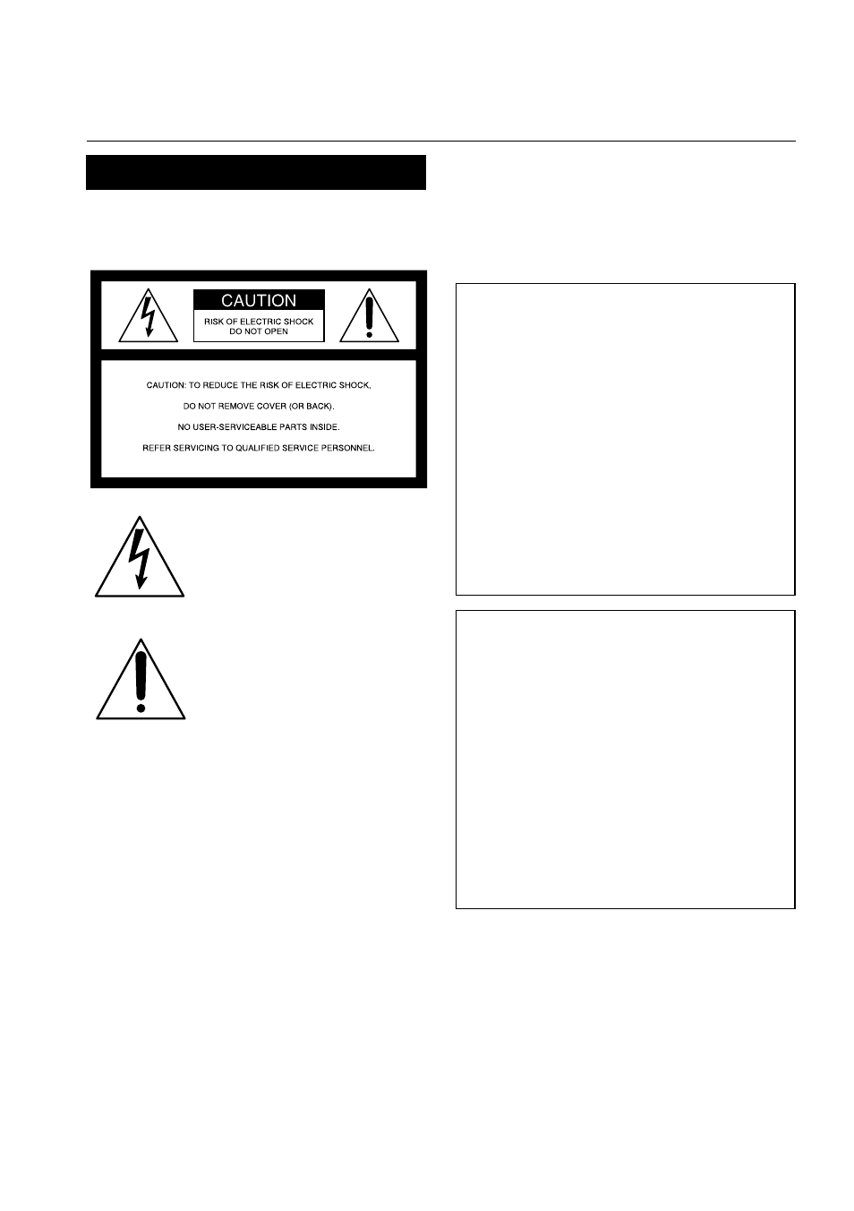 Warning, Caution | Sony DCR-TRV20 User Manual | Page 2 / 152