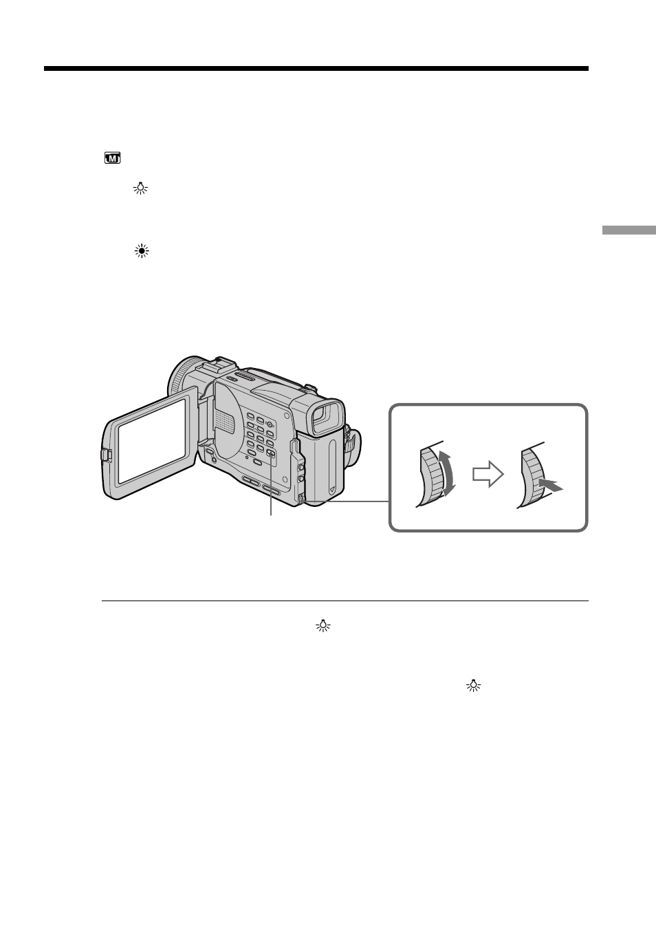 Adjusting the white balance manually | Sony DCR-TRV20 User Manual | Page 33 / 152