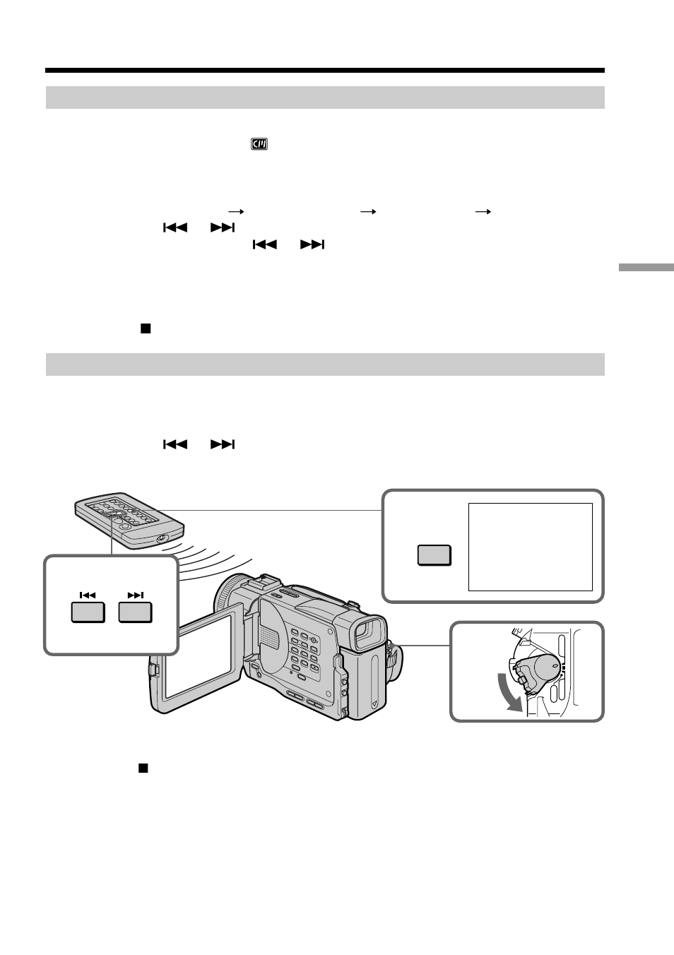 Scanning photo, Searching for a photo – photo search/photo scan | Sony DCR-TRV20 User Manual | Page 53 / 152