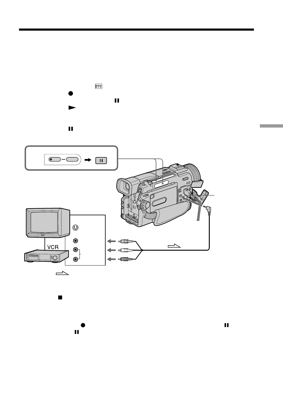 Recording video or tv programs | Sony DCR-TRV20 User Manual | Page 67 / 152