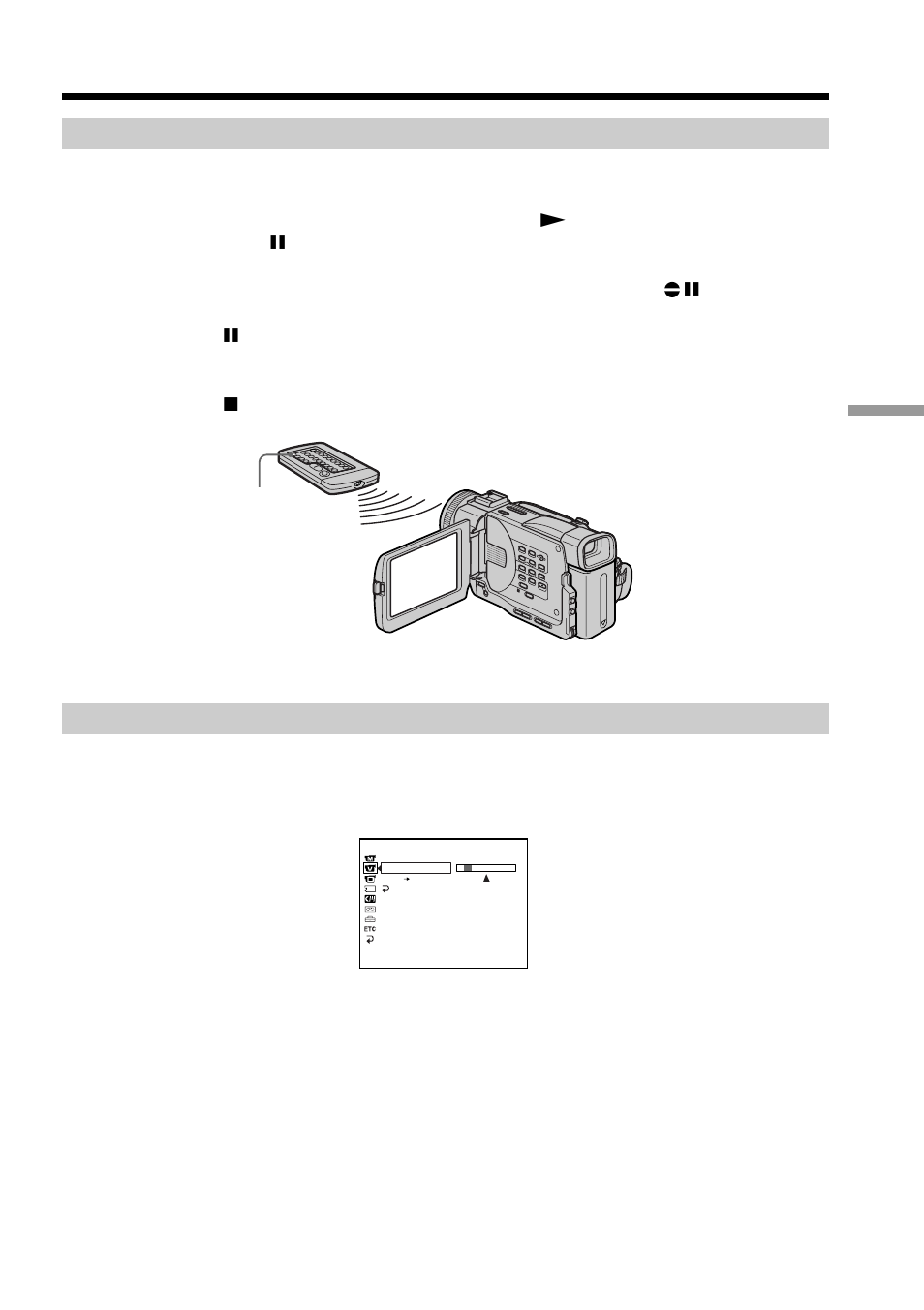Adding an audio sound on a recorded tape, Monitoring the new recorded sound, Audio dubbing | Sony DCR-TRV20 User Manual | Page 75 / 152