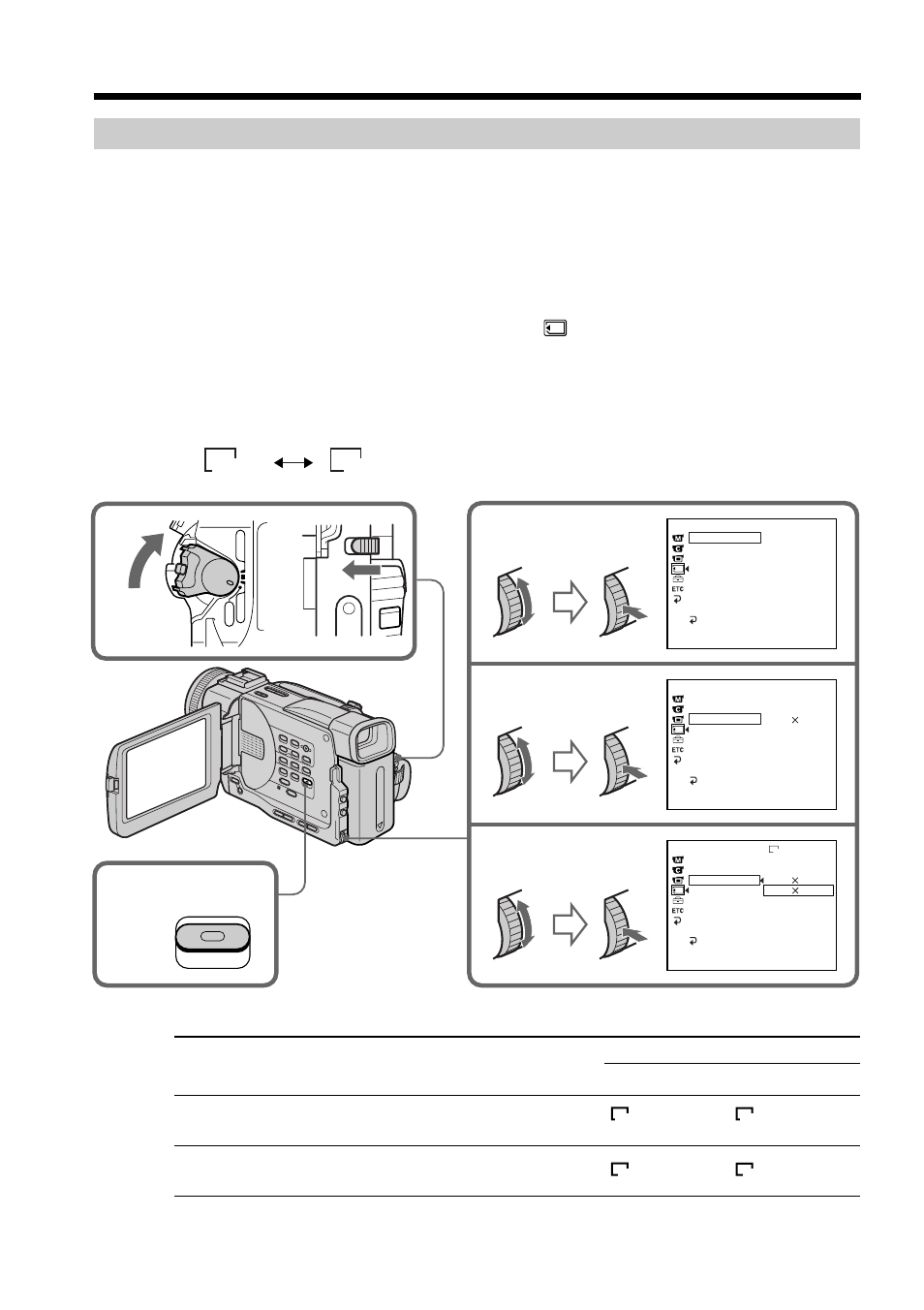 Selecting the image size, Dcr-trv20 only, Image size settings | Sony DCR-TRV20 User Manual | Page 98 / 152