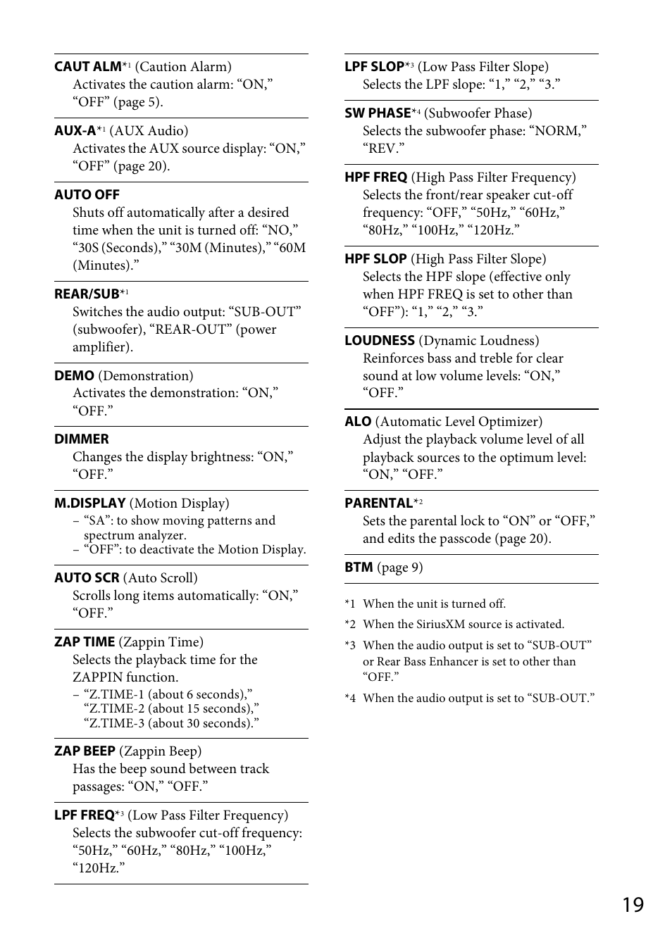 Sony CDX-GT56UI User Manual | Page 19 / 60