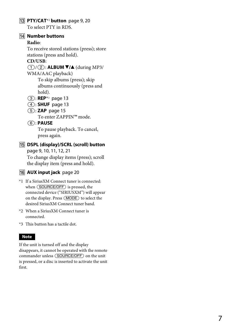 Sony CDX-GT56UI User Manual | Page 7 / 60