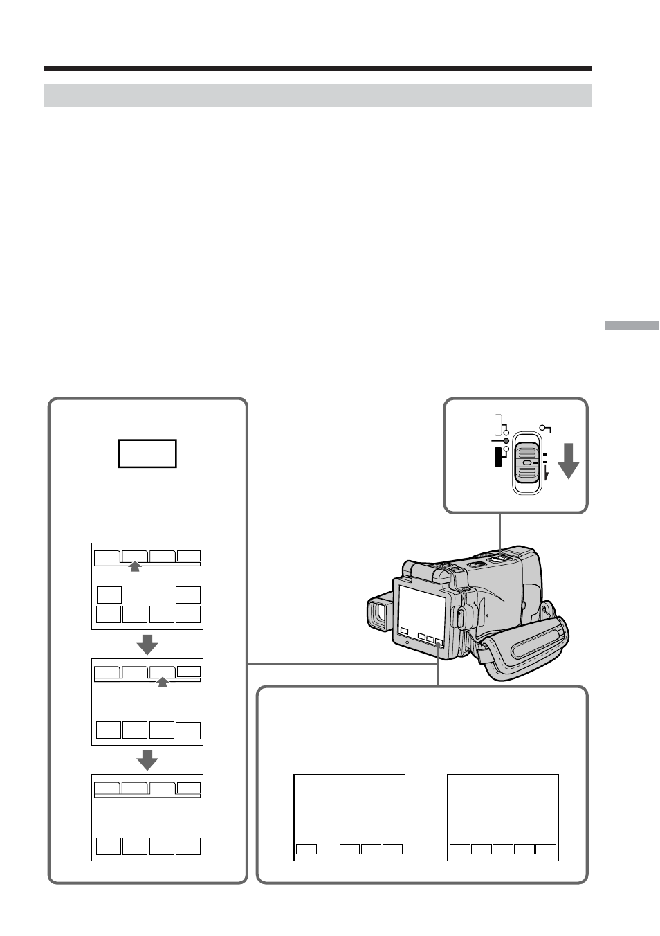 Using a touch panel | Sony DCR-IP210 User Manual | Page 103 / 220
