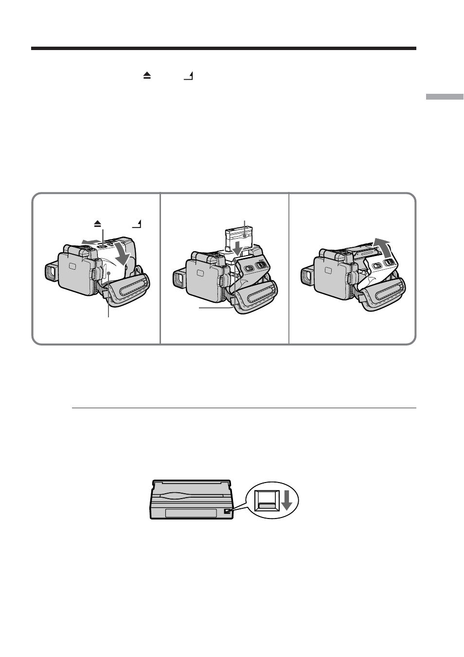 Step 3 inserting a cassette | Sony DCR-IP210 User Manual | Page 25 / 220