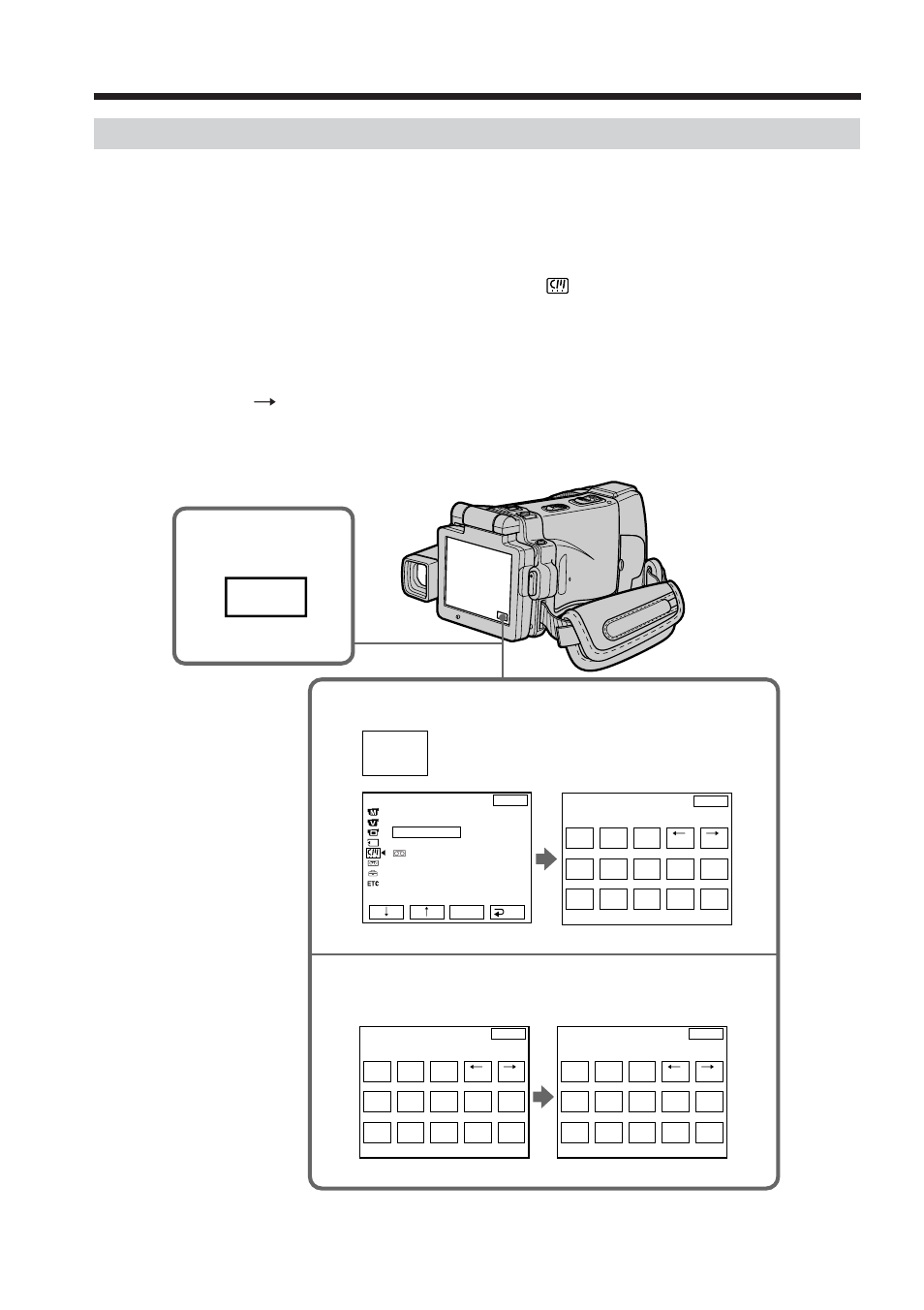 Labeling a cassette, Menu | Sony DCR-IP210 User Manual | Page 98 / 220