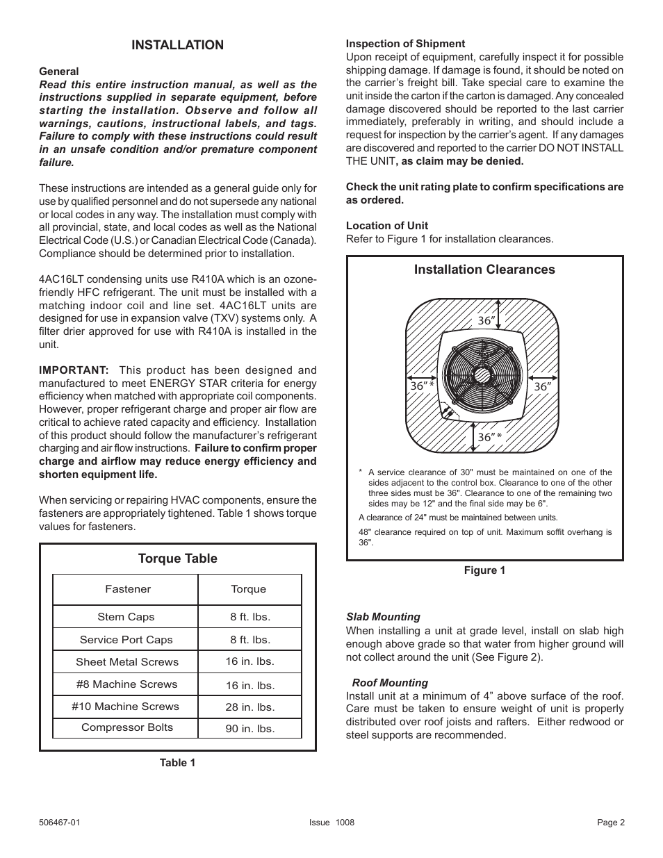 Allied Air Enterprises 4AC16LT User Manual | Page 2 / 22