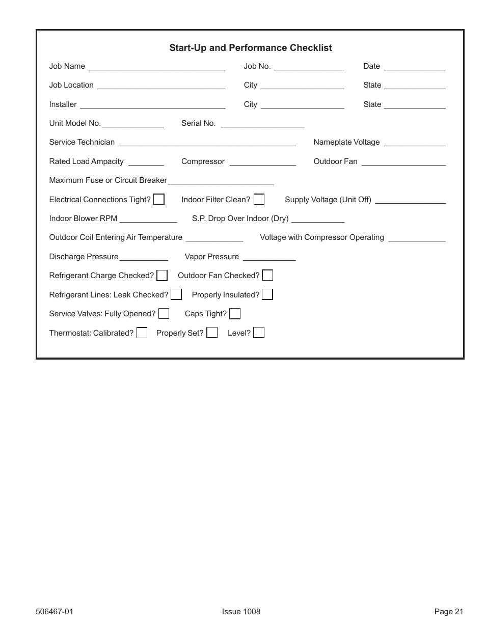 Allied Air Enterprises 4AC16LT User Manual | Page 21 / 22