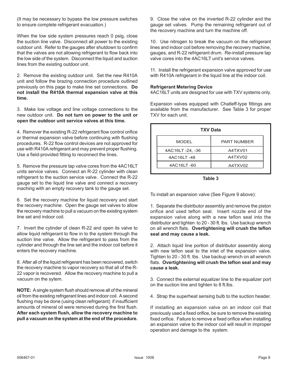 Allied Air Enterprises 4AC16LT User Manual | Page 8 / 22