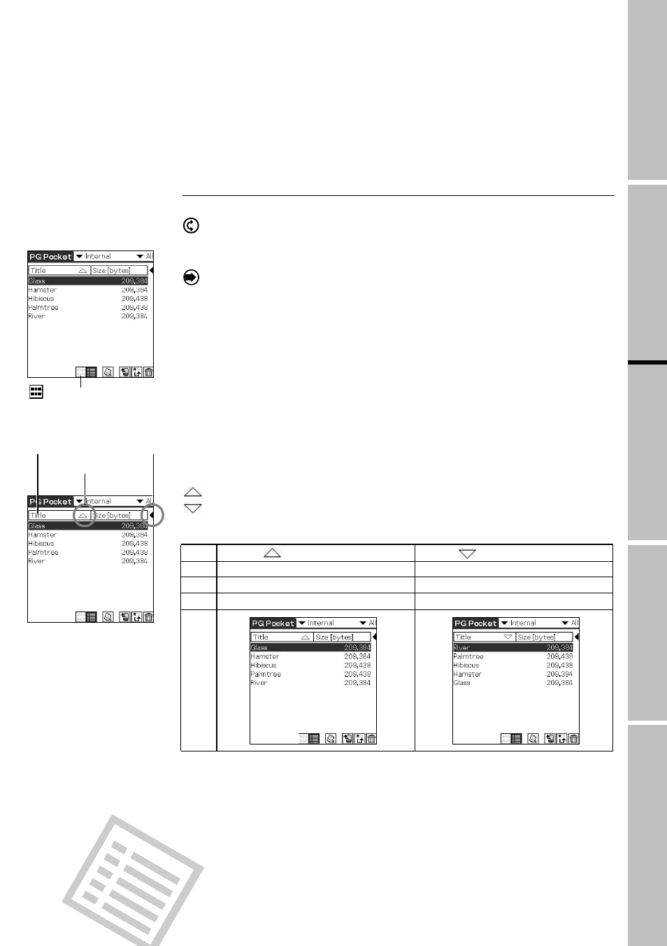 Selecting a picture in list mode, Picturegear pocket | Sony PEG-N610C User Manual | Page 13 / 29