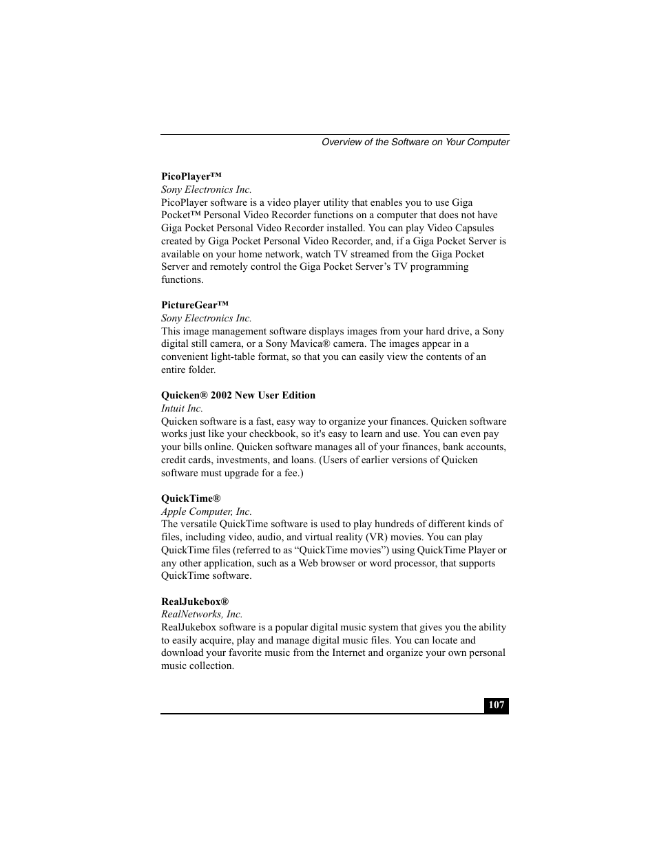 Sony PCG-R505ECP User Manual | Page 107 / 222