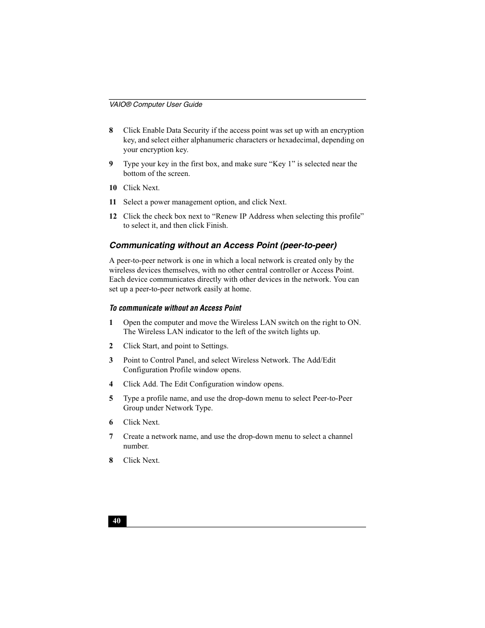 Sony PCG-R505ECP User Manual | Page 40 / 222