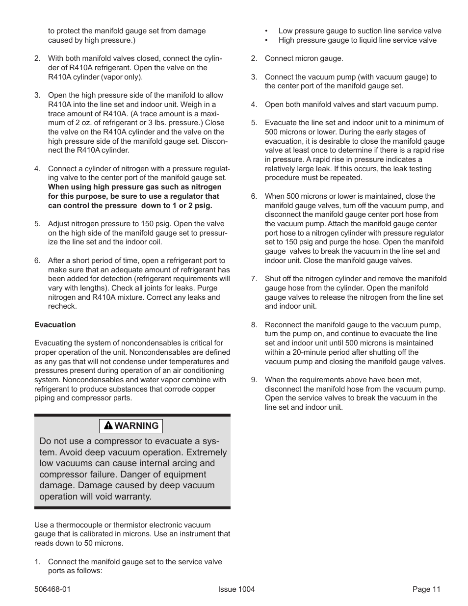 Allied Air Enterprises 4HP16LT User Manual | Page 11 / 30