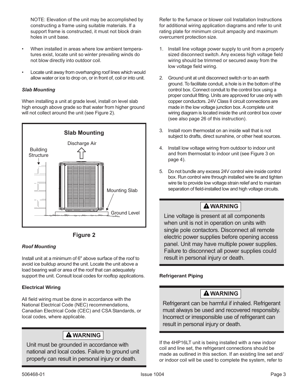 Allied Air Enterprises 4HP16LT User Manual | Page 3 / 30