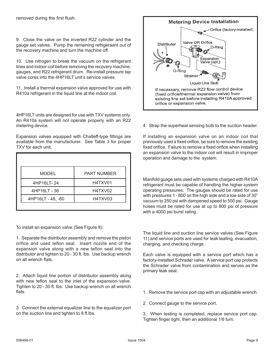 Allied Air Enterprises 4HP16LT User Manual | Page 9 / 30