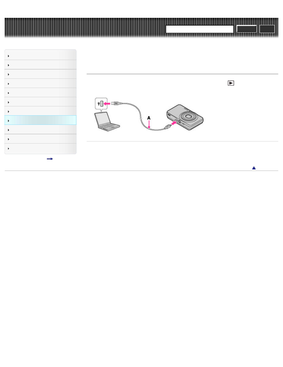 Connecting the camera to the computer, Cyber-shot user guide | Sony DSC-W690 User Manual | Page 147 / 184
