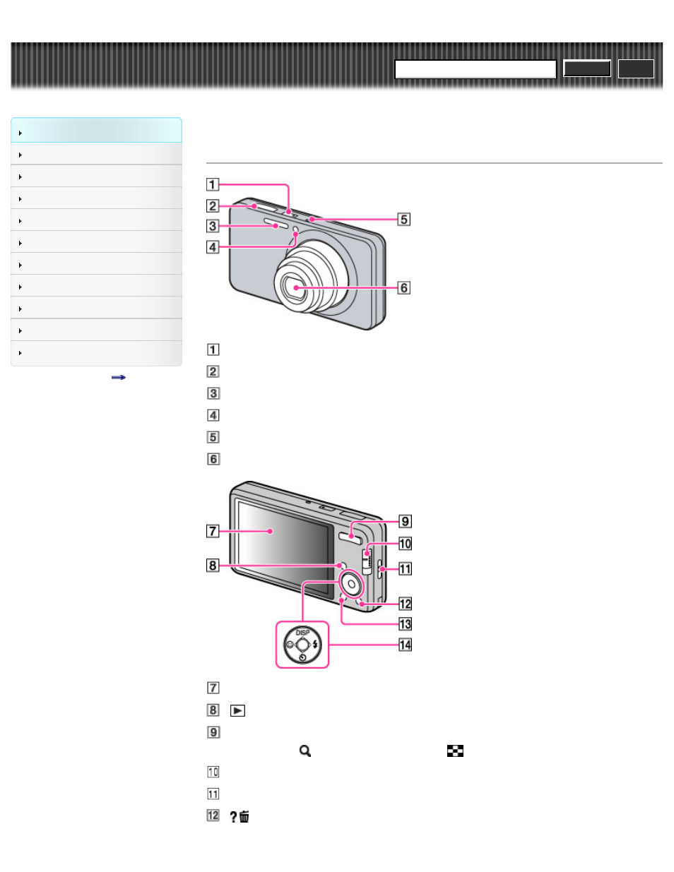 Names of parts, Cyber-shot user guide | Sony DSC-W690 User Manual | Page 21 / 184