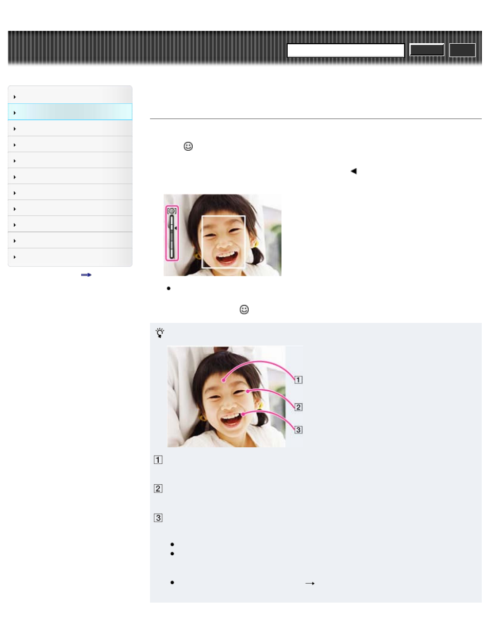 Smile shutter, Cyber-shot user guide | Sony DSC-W690 User Manual | Page 52 / 184
