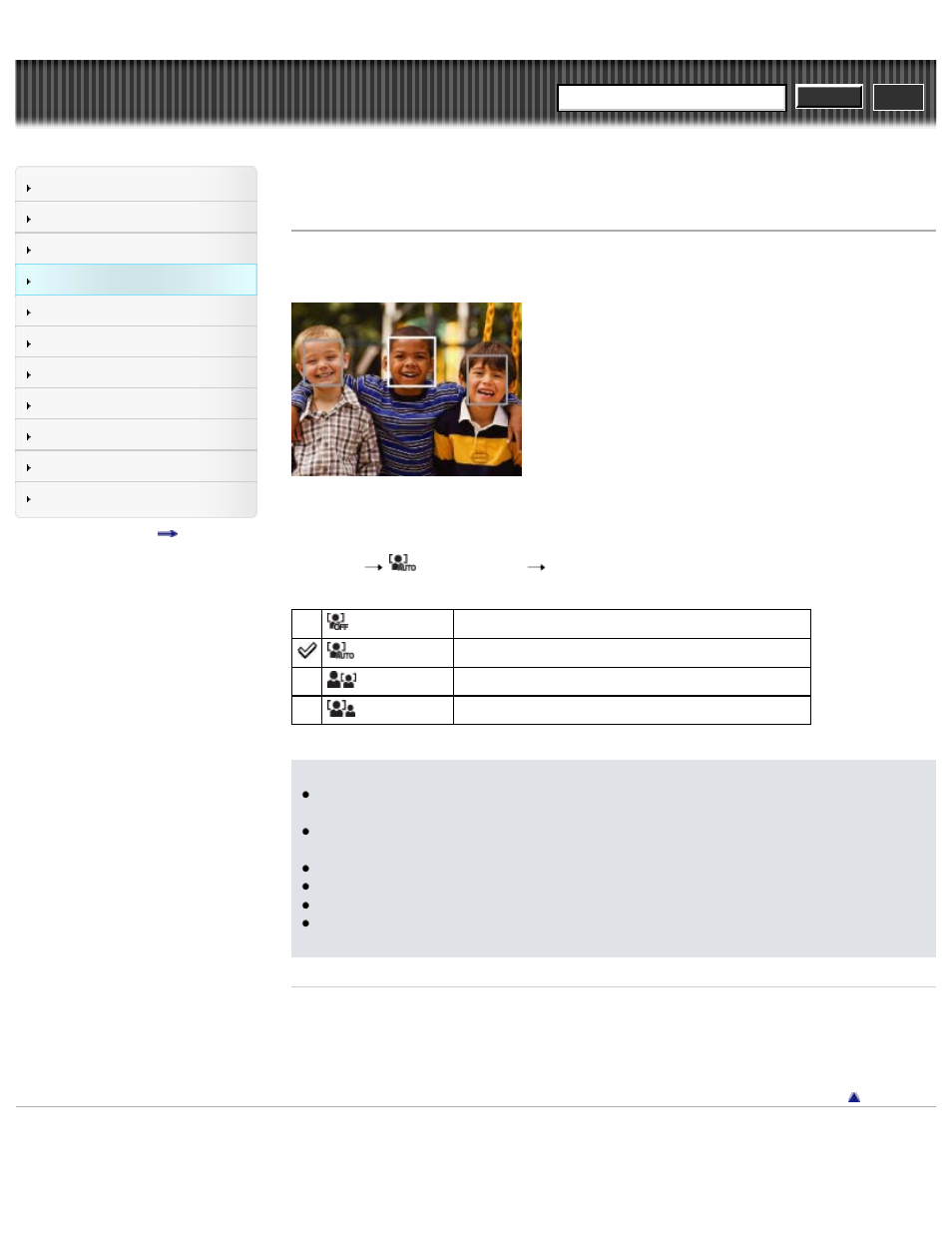 Face detection, Cyber-shot user guide | Sony DSC-W690 User Manual | Page 88 / 184