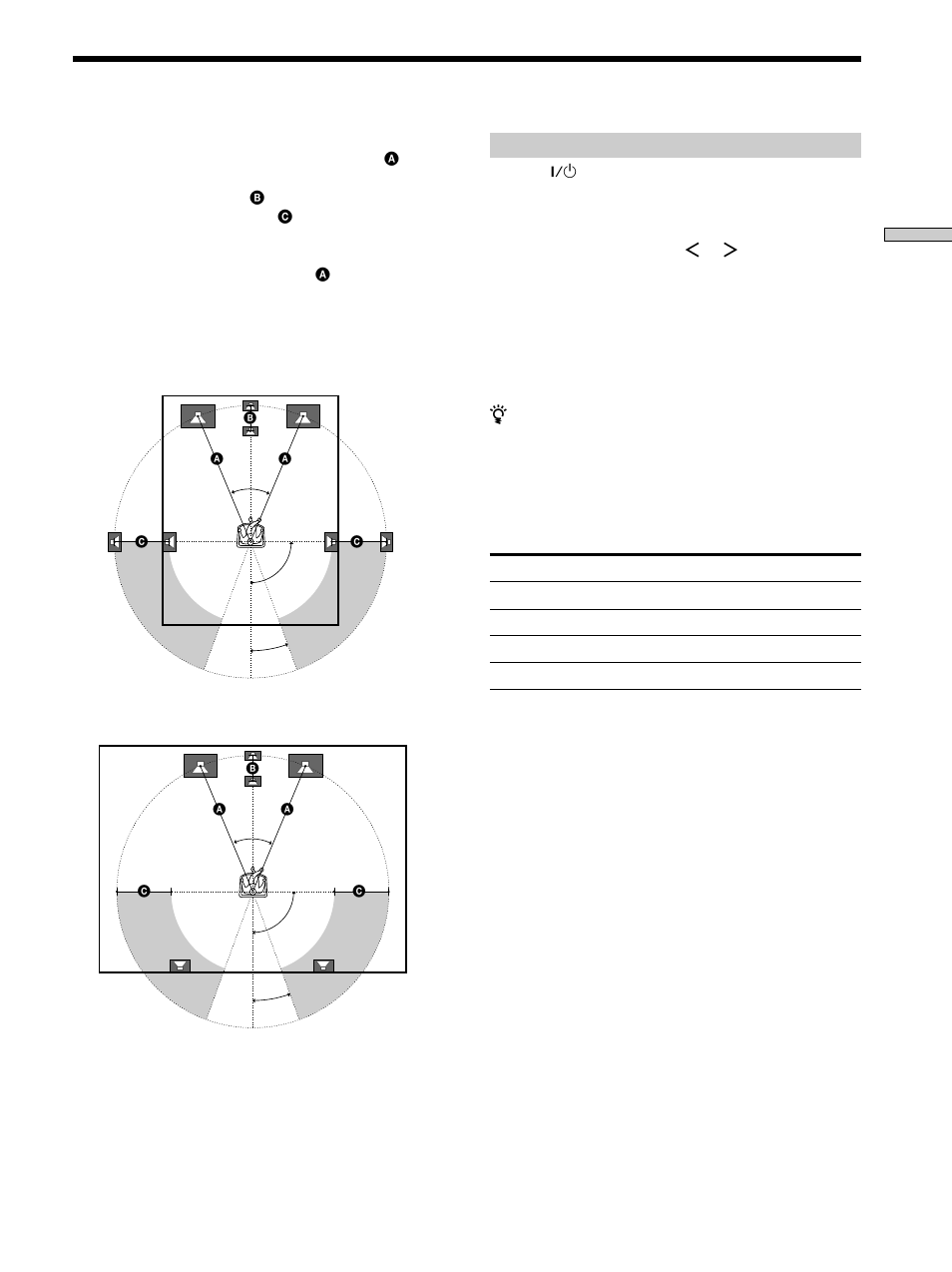 Multi channel surround setup 17, Multi channel surround setup | Sony STR-DE675 User Manual | Page 17 / 56