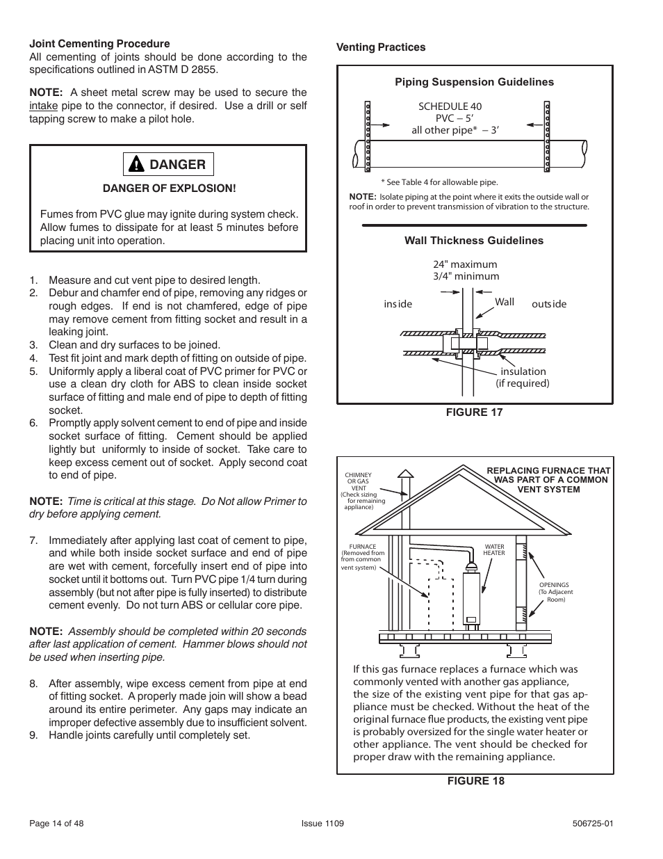 Danger | Allied Air Enterprises A95DF User Manual | Page 14 / 48