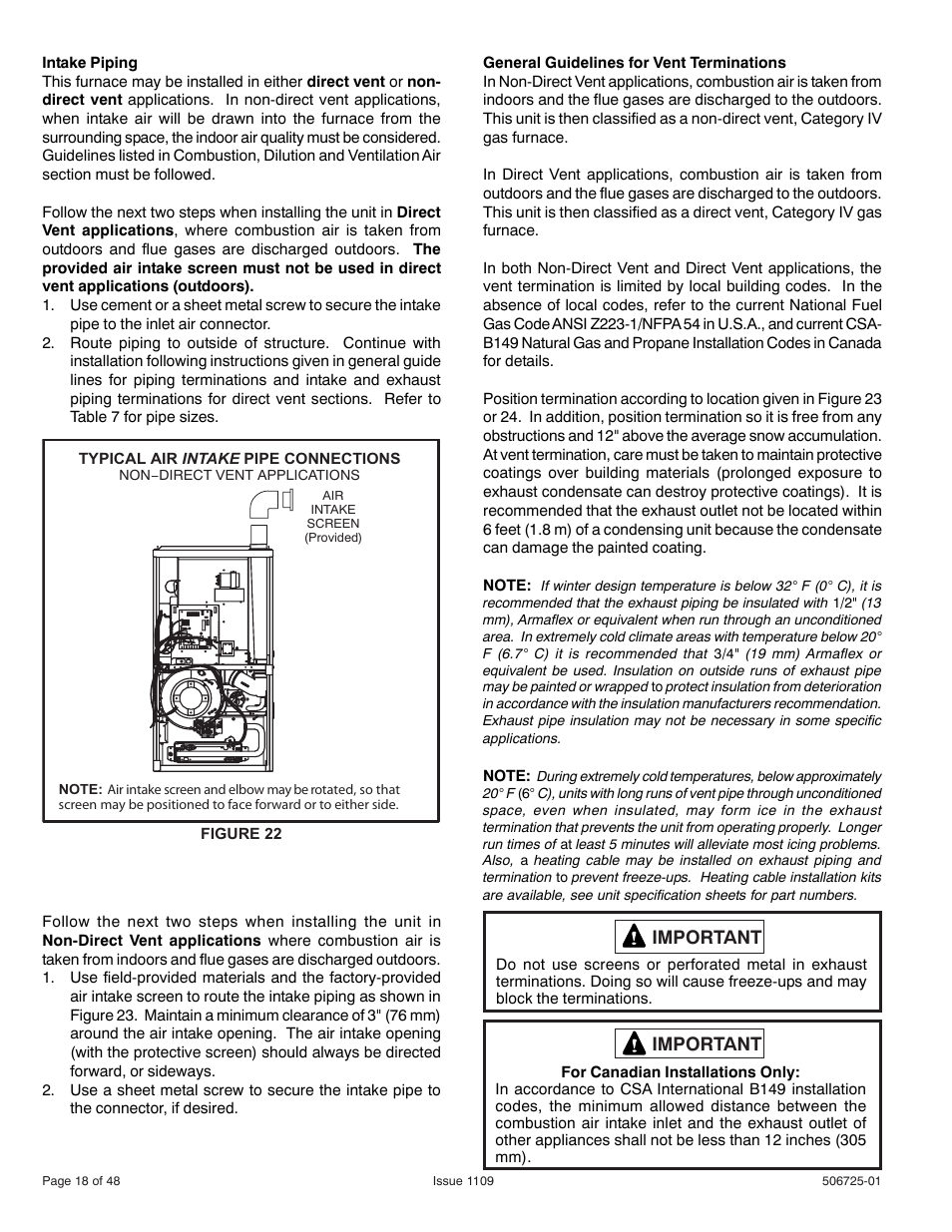 Allied Air Enterprises A95DF User Manual | Page 18 / 48