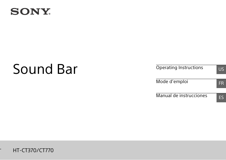 Sony HT-CT770 User Manual | 96 pages
