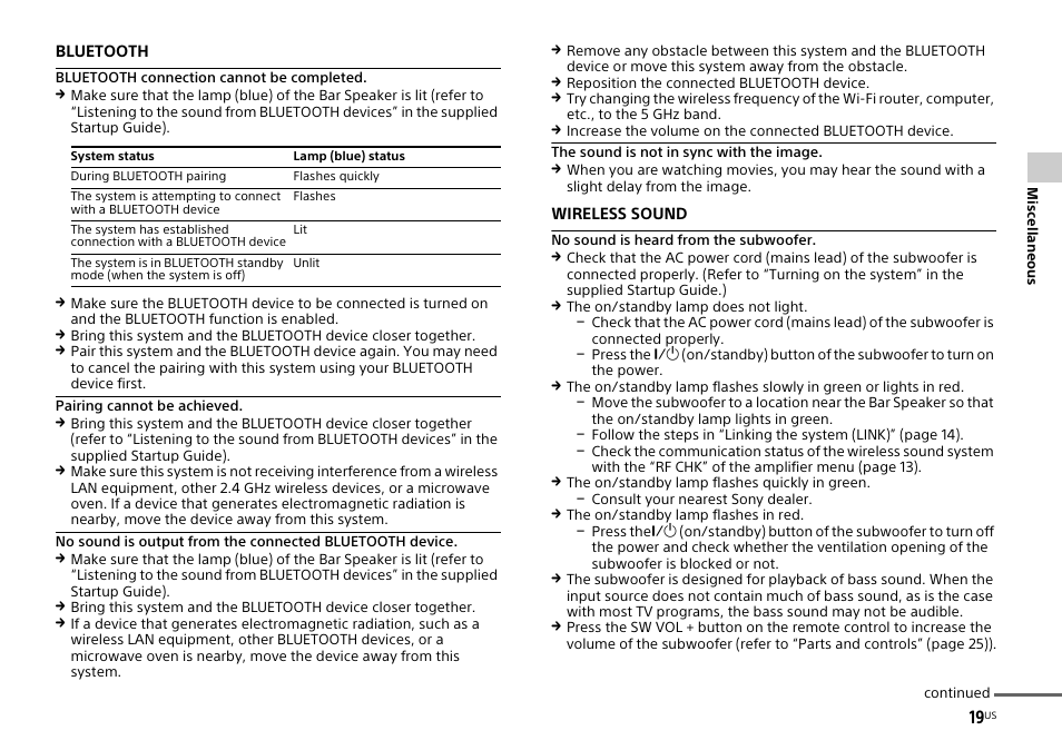 Sony HT-CT770 User Manual | Page 19 / 96