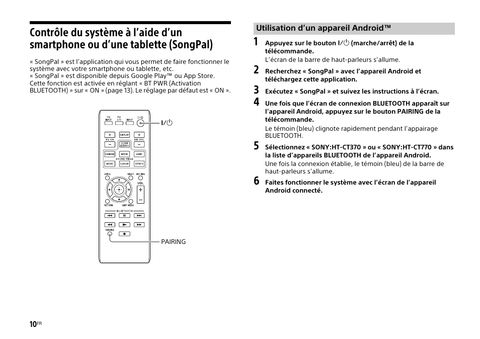 Tablette (songpal) | Sony HT-CT770 User Manual | Page 38 / 96