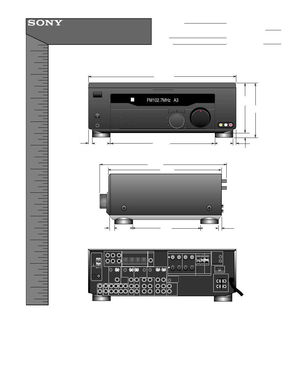 Sony STR-DE945 User Manual | 1 page