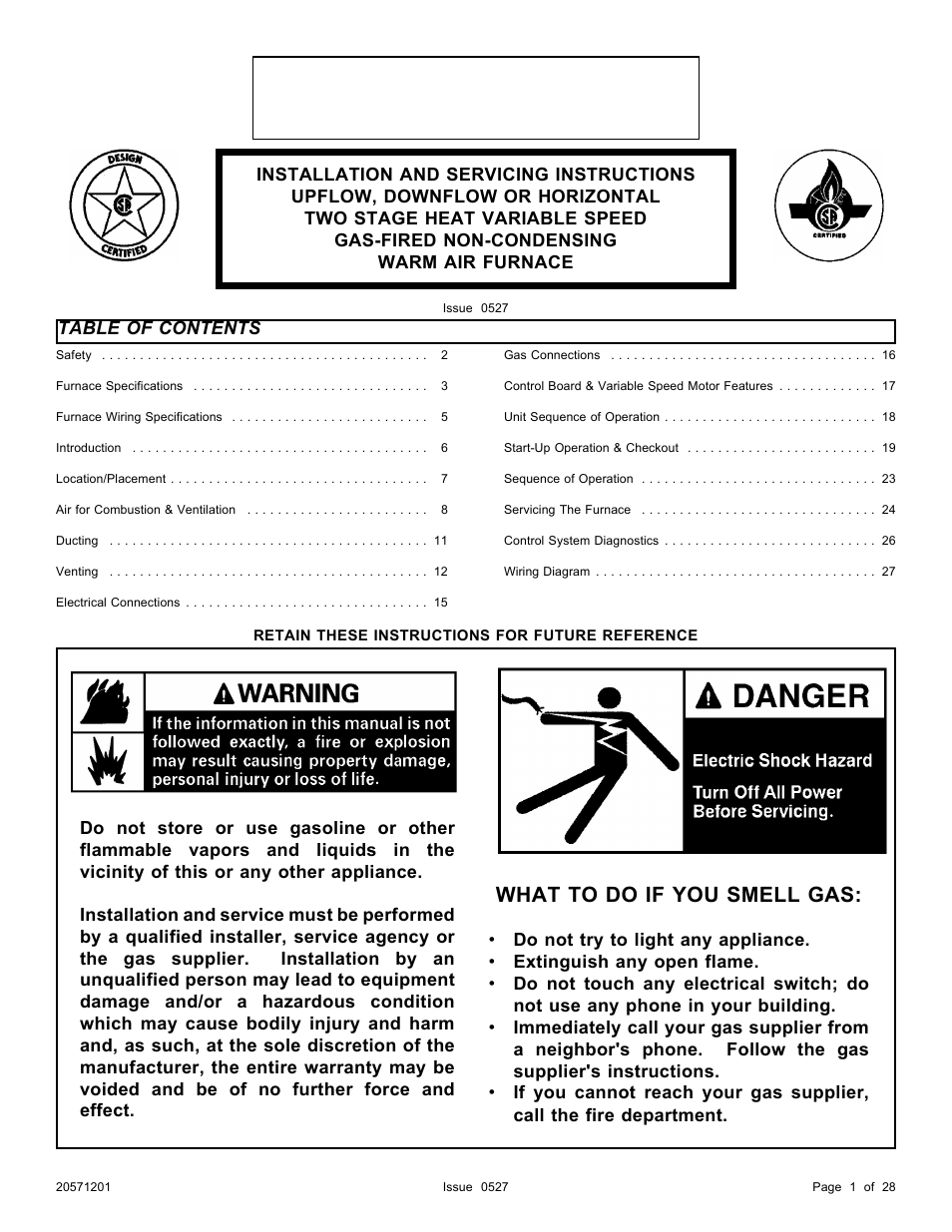 Allied Air Enterprises Upflow User Manual | 28 pages
