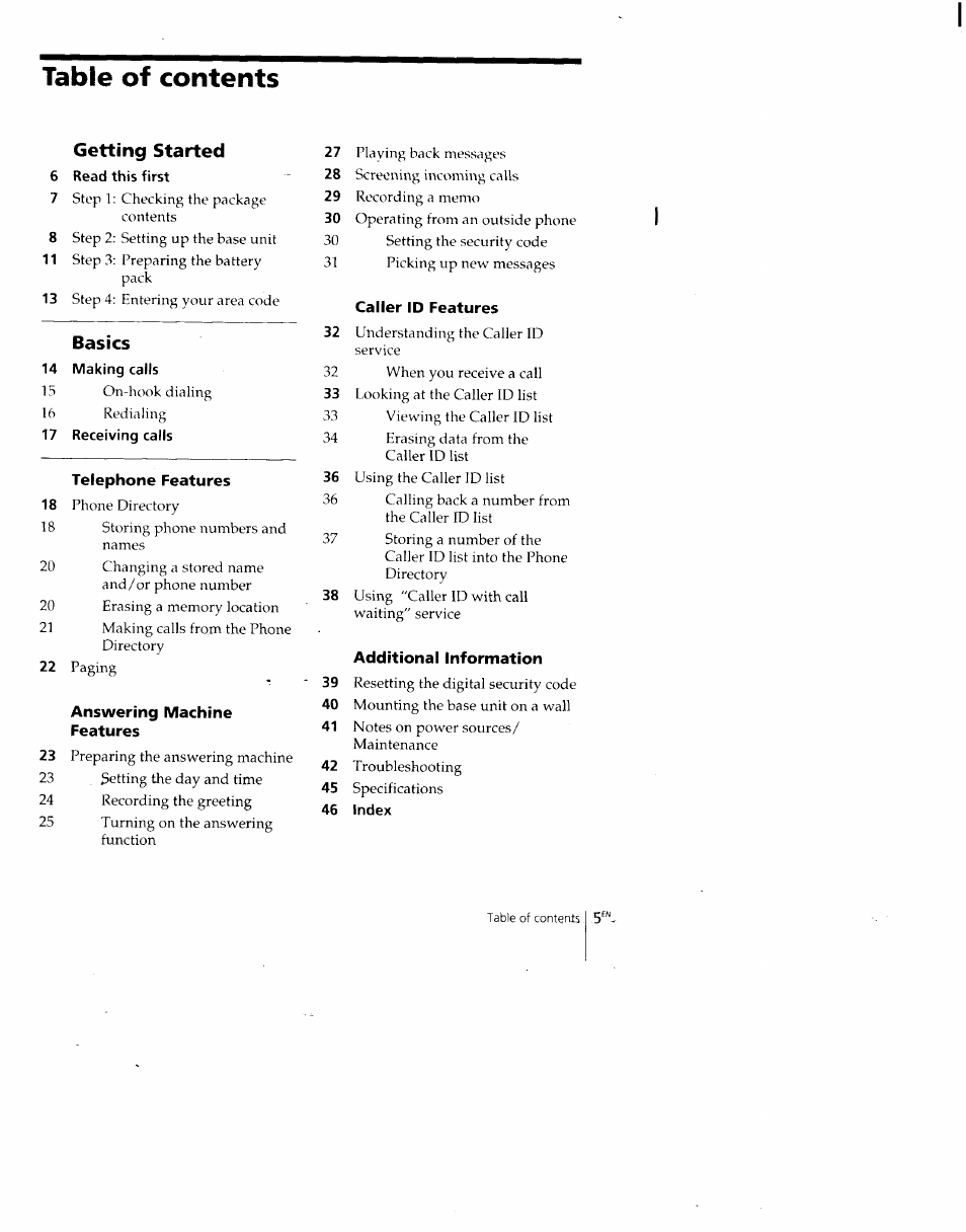 Sony SPP-A700 User Manual | Page 5 / 92